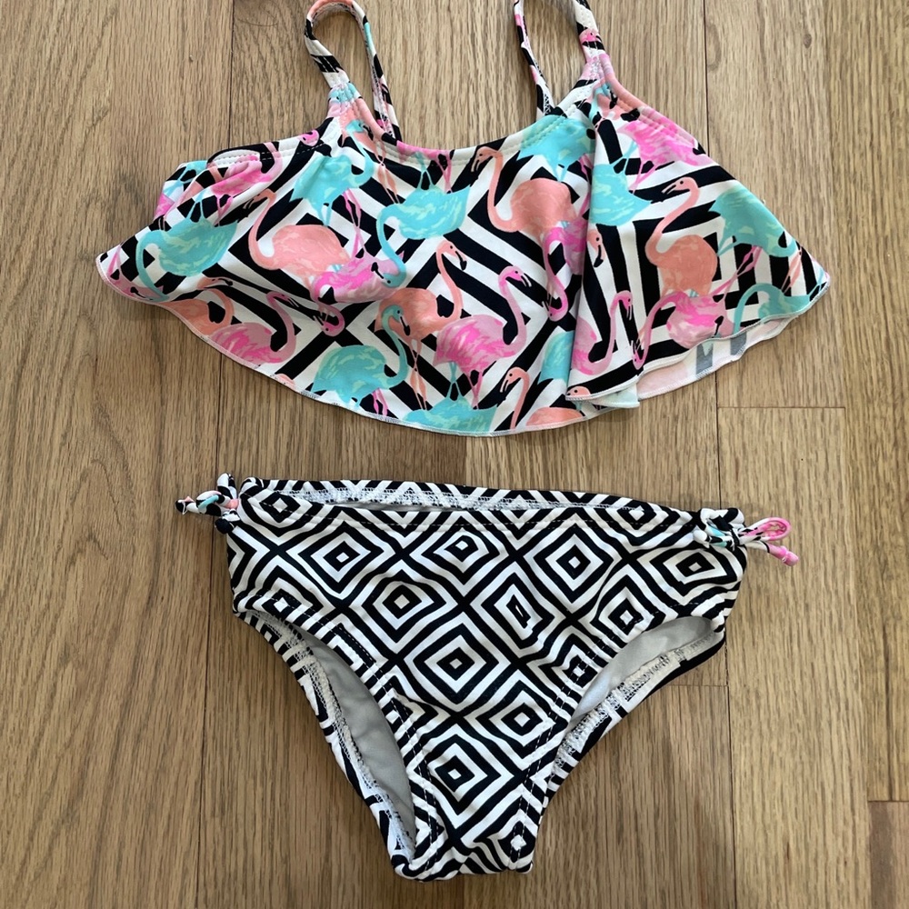 Toddler Girls Flamingo Sol Swim Bikini 3T